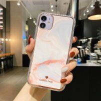 Nárazuvzdorný kryt s mramorovým vzorem pro iPhone 11 Pro - světle korálový