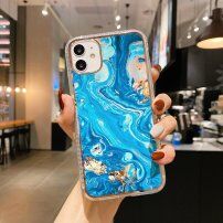 Nárazuvzdorný kryt s mramorovým vzorem pro iPhone 11 Pro - modrý