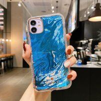 Nárazuvzdorný kryt s mramorovým vzorem pro iPhone 11 Pro - nebesky modrý