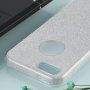 Třpytivý kryt pro iPhone 5 / 5S / SE (2016) - stříbrný