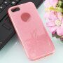 Třpytivý kryt pro iPhone 5 / 5S / SE (2016) - růžový