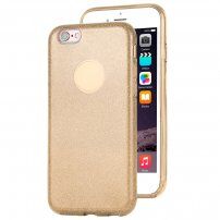 Třpytivý kryt pro iPhone 6 / 6S - zlatý