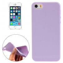 Lesklý gelový kryt pro Apple iPhone 5 / 5S / SE (2016) - světle fialový