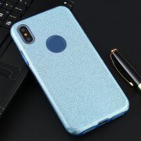 Třpytivý kryt pro iPhone XS Max - modrý