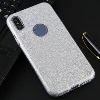 Třpytivý kryt pro iPhone XS Max - stříbrný