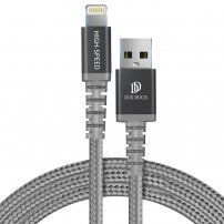 DUX DUCIS Synchronizační a nabíjecí kabel pro iPhone, iPad, iPod - 1m - šedý