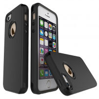 Ochranný kryt s pro Apple iPhone SE (2016) / 5S / 5 - černý
