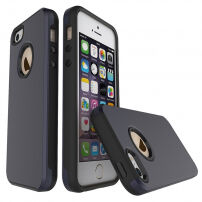 Ochranný kryt s pro Apple iPhone SE (2016) / 5S / 5 - tmavě modrý