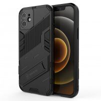 Odolný ochranný kryt se stojánkem pro iPhone 12 - černý