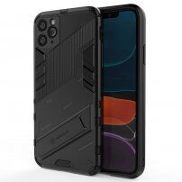 Odolný ochranný kryt se stojánkem pro iPhone 11 Pro Max - černý