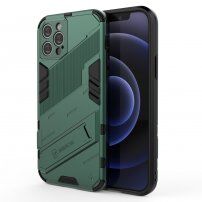 Odolný ochranný kryt se stojánkem pro iPhone 12 Pro - zelený