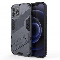 Odolný ochranný kryt se stojánkem pro iPhone 12 Pro - šedý