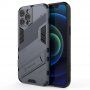 Odolný ochranný kryt se stojánkem pro iPhone 12 Pro Max - šedý