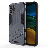 Odolný ochranný kryt se stojánkem pro iPhone 11 Pro - šedý