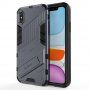 Odolný ochranný kryt se stojánkem pro iPhone X / XS - šedý