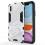 Odolný ochranný kryt se stojánkem pro iPhone X / XS - bílý