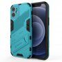 Odolný ochranný kryt se stojánkem pro iPhone 12 mini - modrý