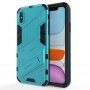 Odolný ochranný kryt se stojánkem pro iPhone X / XS - modrý