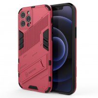 Odolný ochranný kryt se stojánkem pro iPhone 12 Pro - růžový