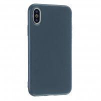 Ochranný silikonový kryt pro iPhone X / XS - modrošedý