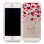 Kryt z měkkého plastu pro Apple iPhone SE (2016) / 5S / 5 - srdce a květiny
