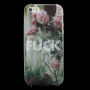 Ochranný kryt z měkkého plastu pro Apple iPhone SE (2016) / 5 / 5S - FUCK