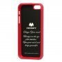 MERCURY GOOSPERY ochranný třpytivý kryt pro iPhone 5 / 5S / SE (2016) - červený