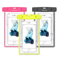 USAMS voděodolné pouzdro s poutkem na krk pro Apple iPhone 6S / 6 - růžové