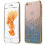KAVARO ochranný kryt s třpytivými kamínky pro Apple iPhone 6S Plus / 6 Plus - modrý s motýli