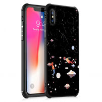 Ochranný kryt z měkkého plastu pro Apple iPhone XS / iPhone X - napříč vesmírem