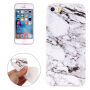 Ochranný plastový kryt pro iPhone 5 / 5S / SE (2016) - bílý mramor