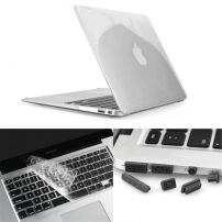 ENKAY kryt s ochranou kláves a záslepkami pro MacBook Air 13" (A1237 / A1304 / A1369 / A1466) - transparentní
