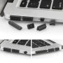 ENKAY kryt s ochranou kláves a záslepkami pro MacBook Air 13" (A1237 / A1304 / A1369 / A1466) - transparentní