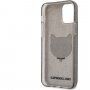Karl Lagerfeld Choupette Head Glitter kryt pro iPhone 12 Pro Max - černý