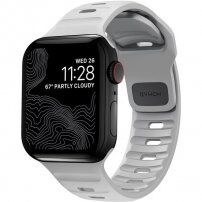 Nomad Sport Strap silikonový řemínek pro Apple Watch 42mm / 41mm / 40mm / 38mm - šedý
