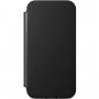 Nomad Rugged Folio kožené flipové pouzdro s MagSafe pro iPhone 12 / 12 Pro - černé