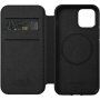 Nomad Rugged Folio kožené flipové pouzdro s MagSafe pro iPhone 12 / 12 Pro - černé