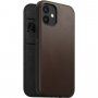 Nomad Rugged Folio kožené flipové pouzdro s MagSafe pro iPhone 12 mini - hnědé