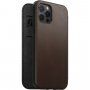 Nomad Rugged Folio kožené flipové pouzdro s MagSafe pro iPhone 12 / 12 Pro - hnědé