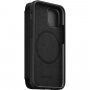 Nomad Rugged Folio kožené flipové pouzdro s MagSafe pro iPhone 12 mini - černé