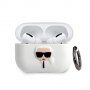 Karl Lagerfeld Karl Head silikonový obal pro AirPods Pro - bílý