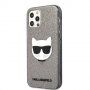 Karl Lagerfeld Choupette Head Glitter kryt pro iPhone 12 Pro Max - černý