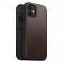 Nomad Rugged Folio kožené flipové pouzdro s MagSafe pro iPhone 12 mini - hnědé
