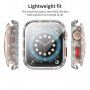 Ochranné třpytivé pouzdro s tvrzeným sklem pro Apple Watch 40mm - šedé