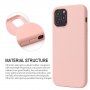 Silikonový kryt pro iPhone 12 mini - světle červený