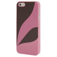 Ochranný plastový kryt pro Apple iPhone 5 / 5S / SE (2016) - růžovo / hnědý