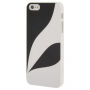 Ochranný plastový kryt pro Apple iPhone 5 / 5S / SE (2016) - bílo / černý