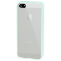 Ultratenký kryt s barevným rámečkem pro Apple iPhone 5 / 5S / SE (2016) - mátový