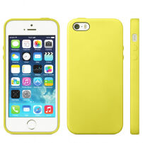 Kryt v originálním Apple designu pro iPhone 5 / 5S / SE (2016) - žlutý