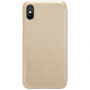 NILLKIN ochranné flip pouzdro pro Apple iPhone XS / iPhone X - zlaté